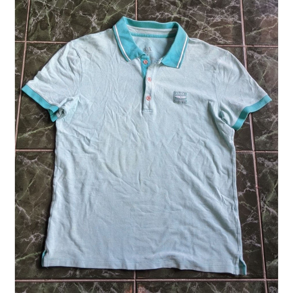 Armani Exchange Kaos Kerah Green Sage