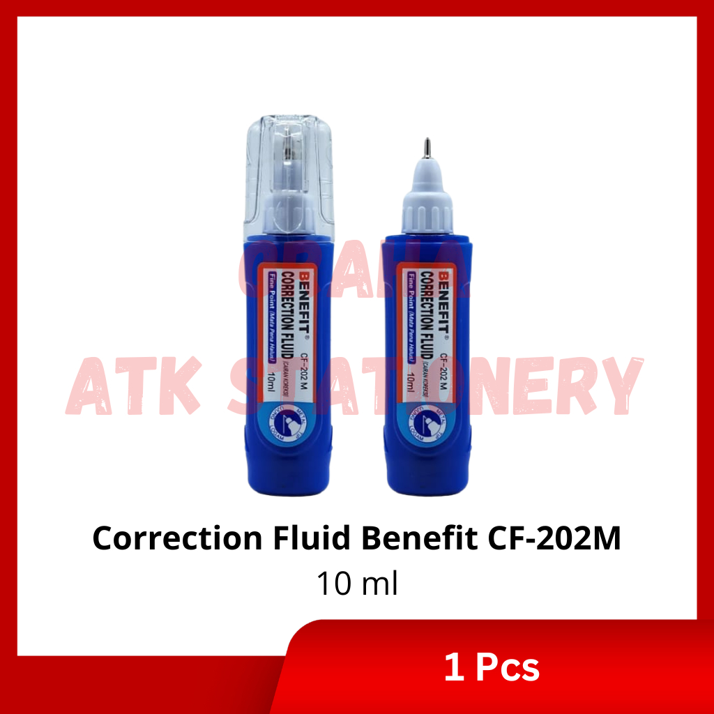 

[1 Pcs] Correction Fluid Benefit CF-202M / Penghapus Tipex Cair Benefit CF-202M