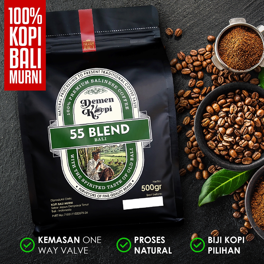 

Demen Kopi Bali - Blend 55 - Bubuk Kopi Bali Murni