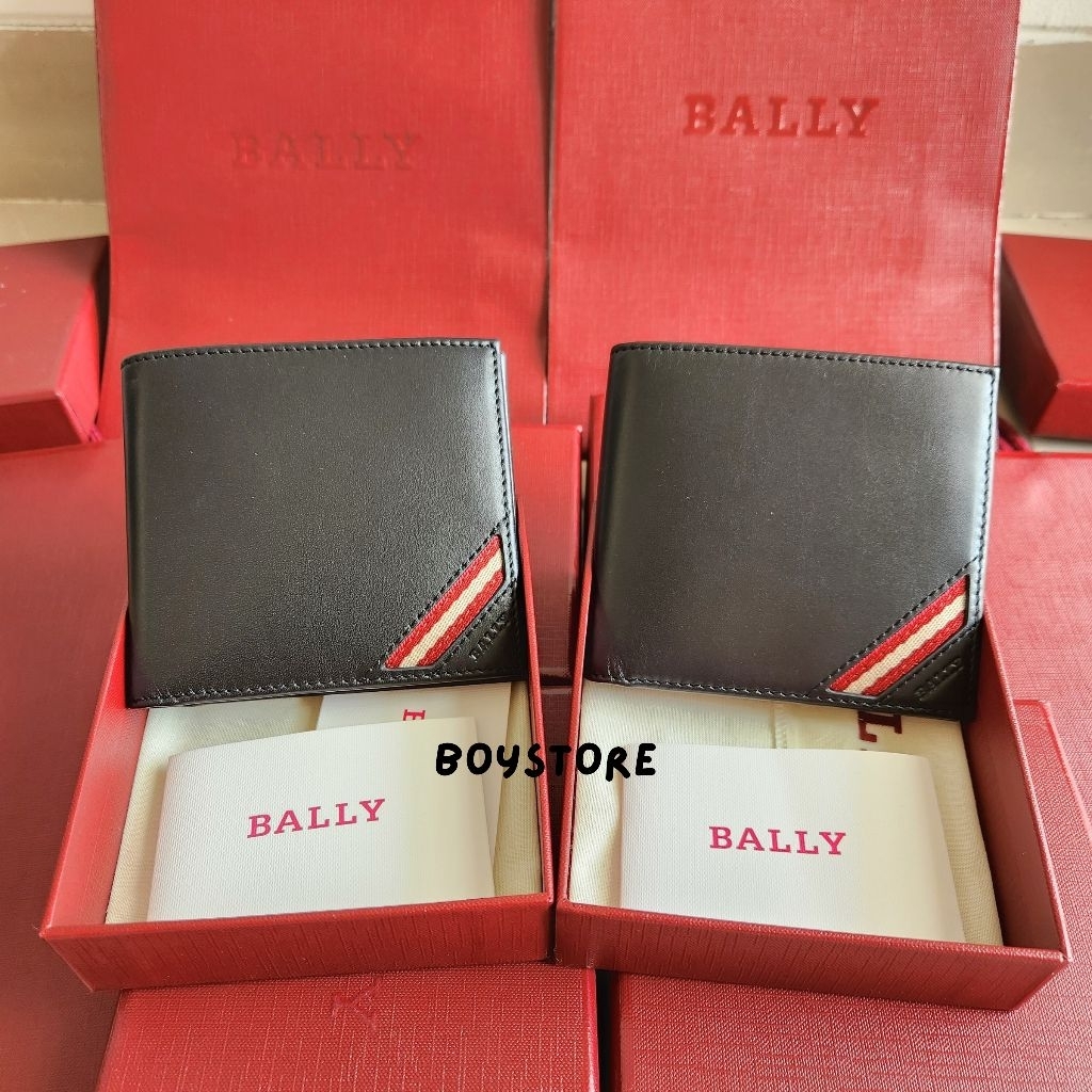 DOMPET BALLY COWHIDE MULTICARD AUTHENTIC WALLET FOLD DOMPET FULLSET