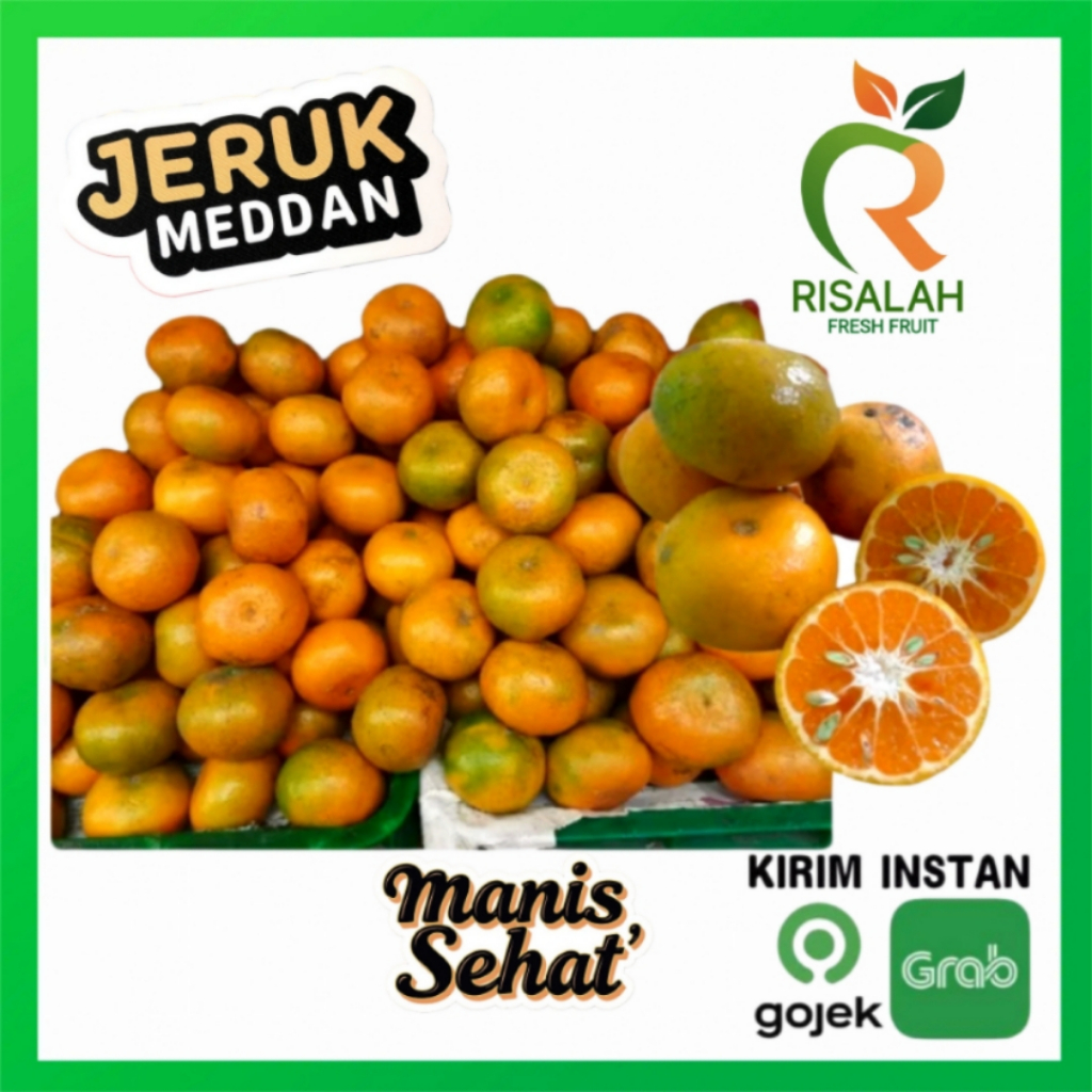 

Jeruk Medan Asli Manis Segar Premium Grade A