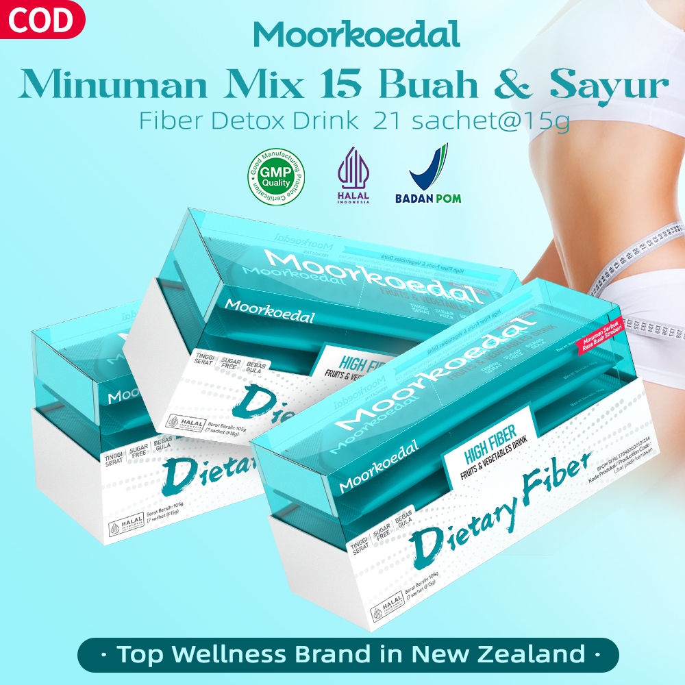 

MOORKOEDAL Fiber Drink 3 Box Dietary fiber Minuman Serat Makanan Slimming Detox Pembersihan usus