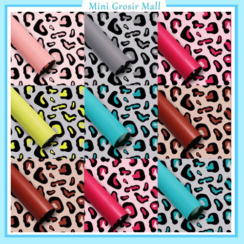 

Kertas Buket Bunga Cellophane Flower Wrapping Paper Motif Leopard skin KB6100