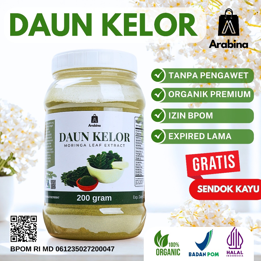 

Arabina Daun Kelor Bubuk Original 100% Ekstrak Organik Peninggi Badan