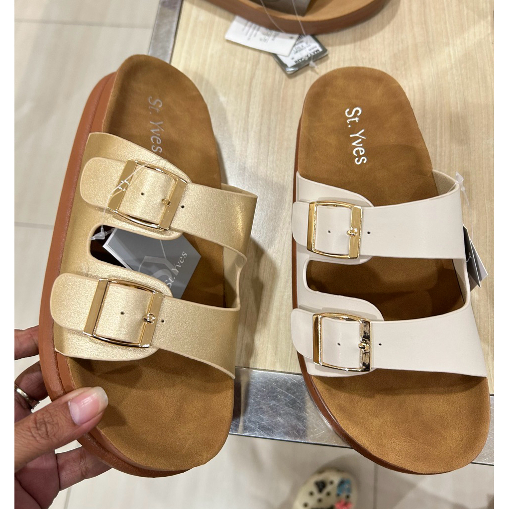 ST.YVES Sandal slipper strap gesper bisa diadjust  36-41 ori by matahari