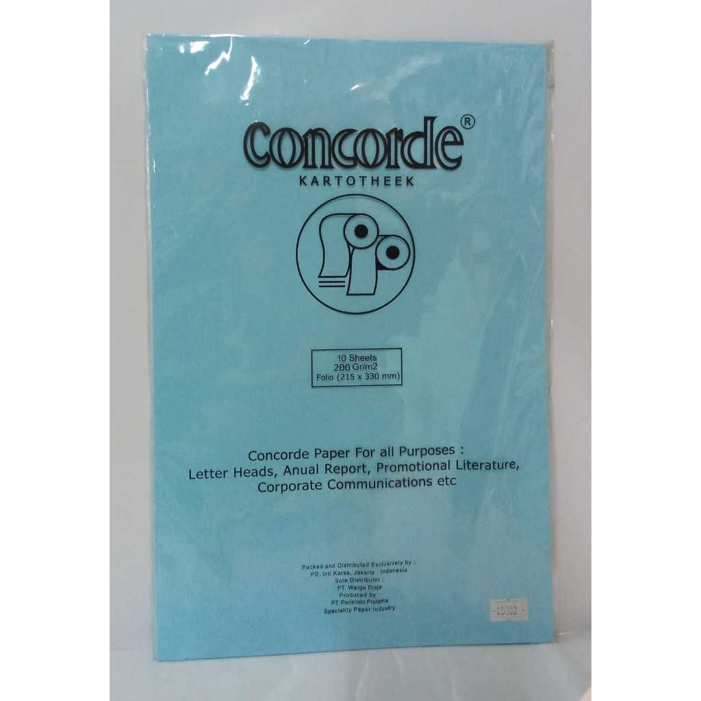 

KERTAS CONCORDE F4 200 GSM 85302