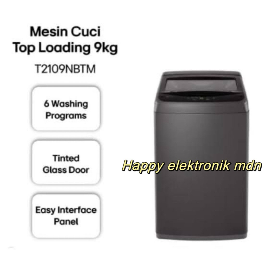 LG MESIN CUCI LG 1 TABUNG 9 Kg LG T2109NBTM LG Mesin cuci Top Loading LG 9 kg