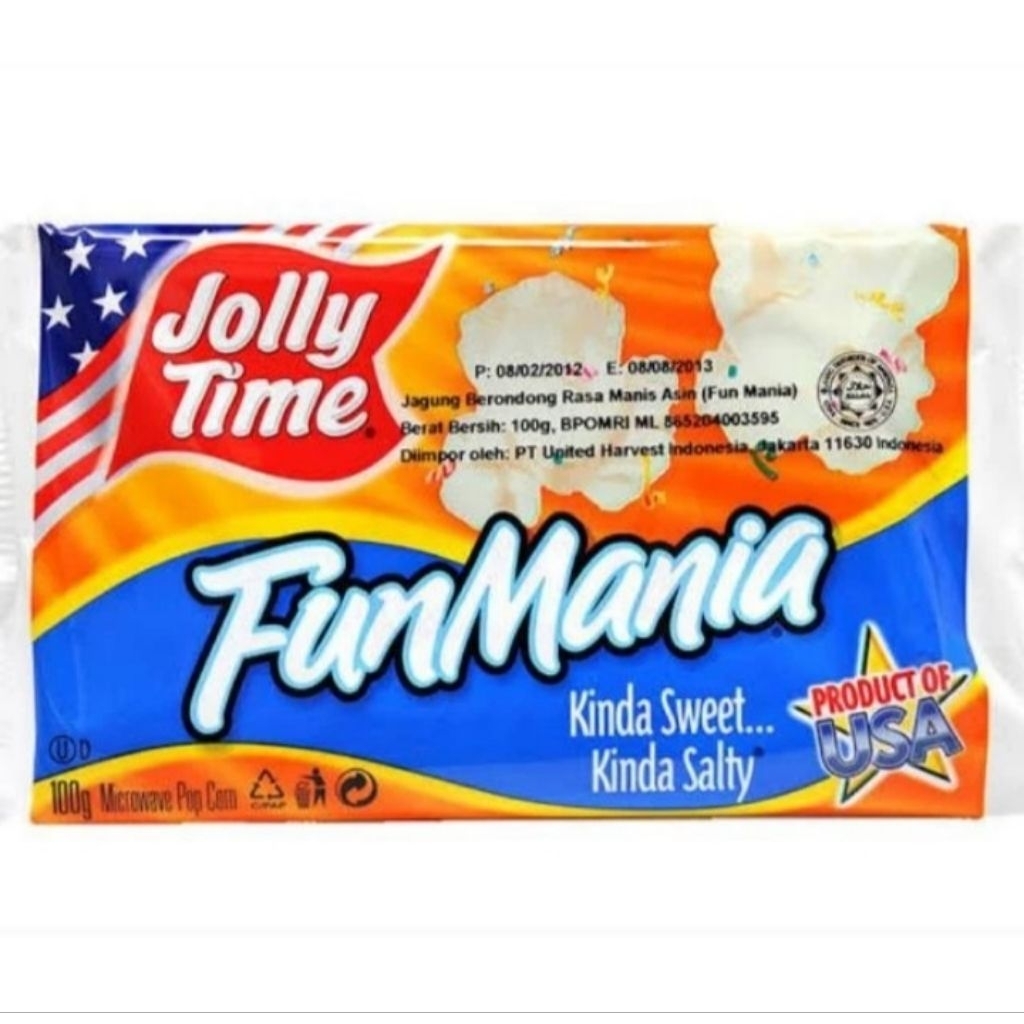 

Jolly Time Fun Mania Kinda Sweet Kinda Salty 100 gram