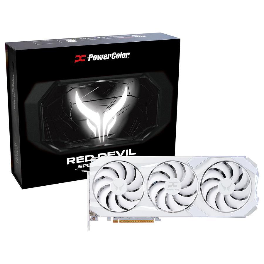 VGA POWERCOLOR Radeon RX 9070 XT Red Devil Spectral White OC 16GB GDDR6 | GPU RX 9070XT RX9070XT 16G