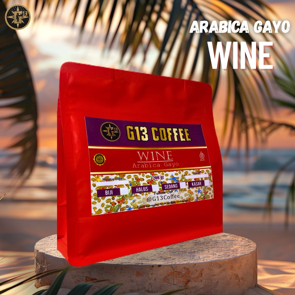 

KOPI GAYO ARABICA WINE ARABIKA ACEH COFFEE ROASTED BEAN BIJI / BUBUK