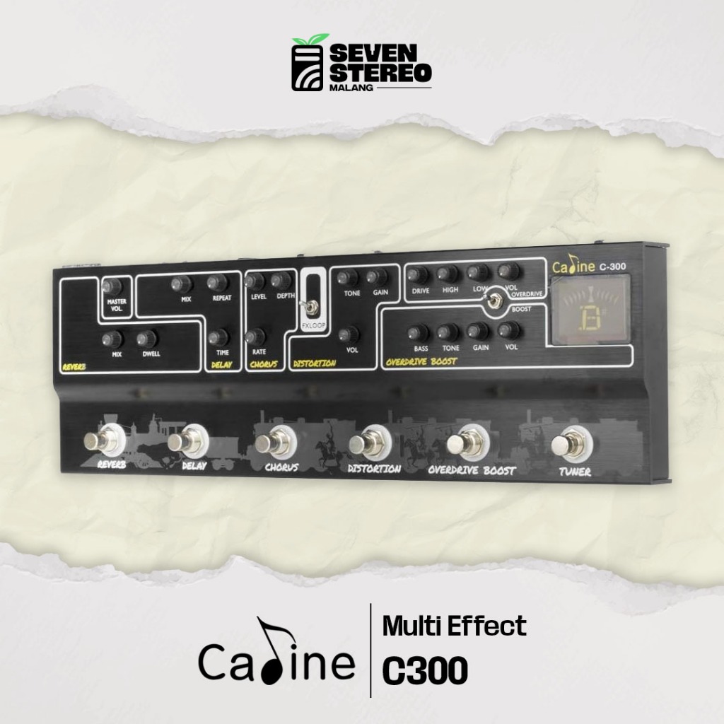 Caline C300 – Pedal Efek Gitar Murah Berkualitas untuk Latihan & Rekaman