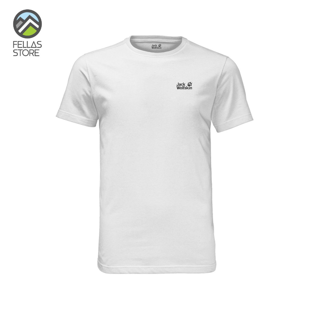Baju Kaos Jack Wolfskin - Essential T-shirt White