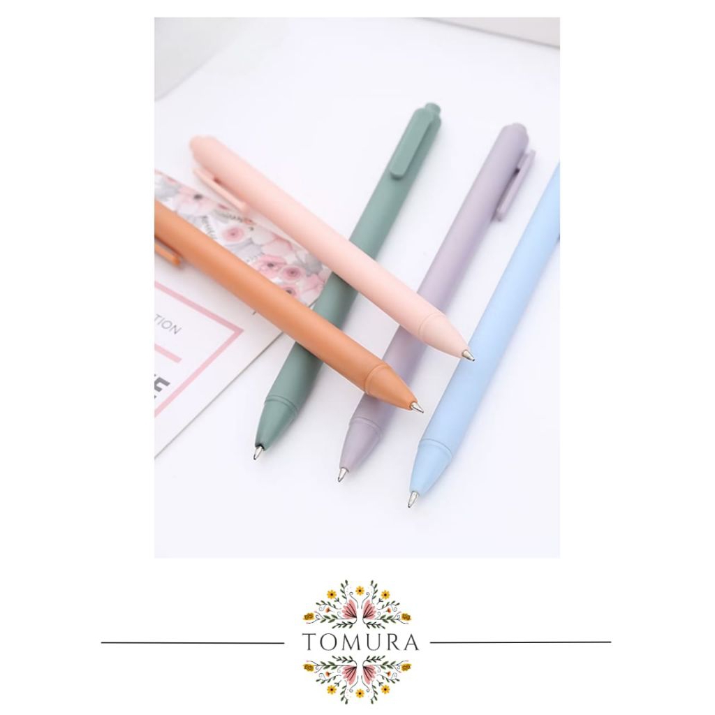 

Pulpen Gel Retractable Macaron 0.5mm Lucu Alat Tulis Kantor Stationary Peralatan Sekolah Kantor Back To School