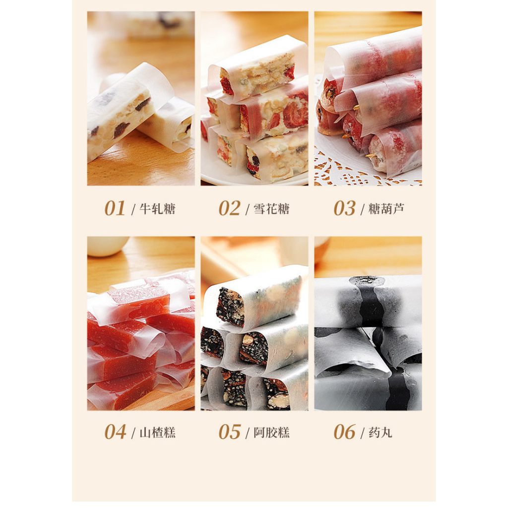 

500 Lembar Kertas Rice Glutinous Transparan Kertas Pembungkus Coated Nougat Chocolate Sugar Wrapper