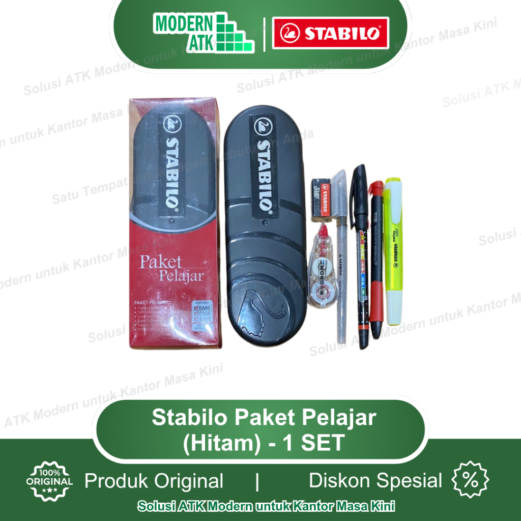 

Stabilo Paket Pelajar (Hitam) - 1 SET