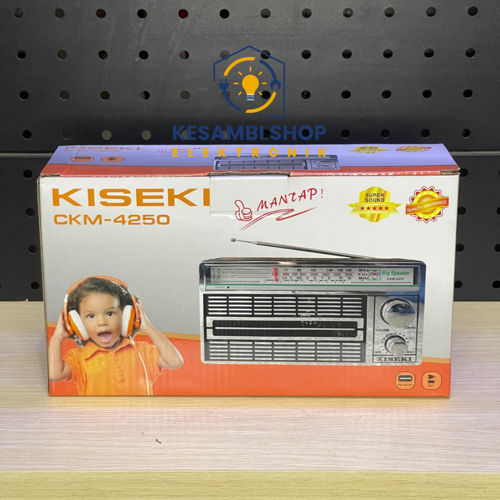 RADIO KISEKI AC/DC CKM 4250 RETRO RADIO INTERNATIONAL 3 BAND [ FM, AM, SW]