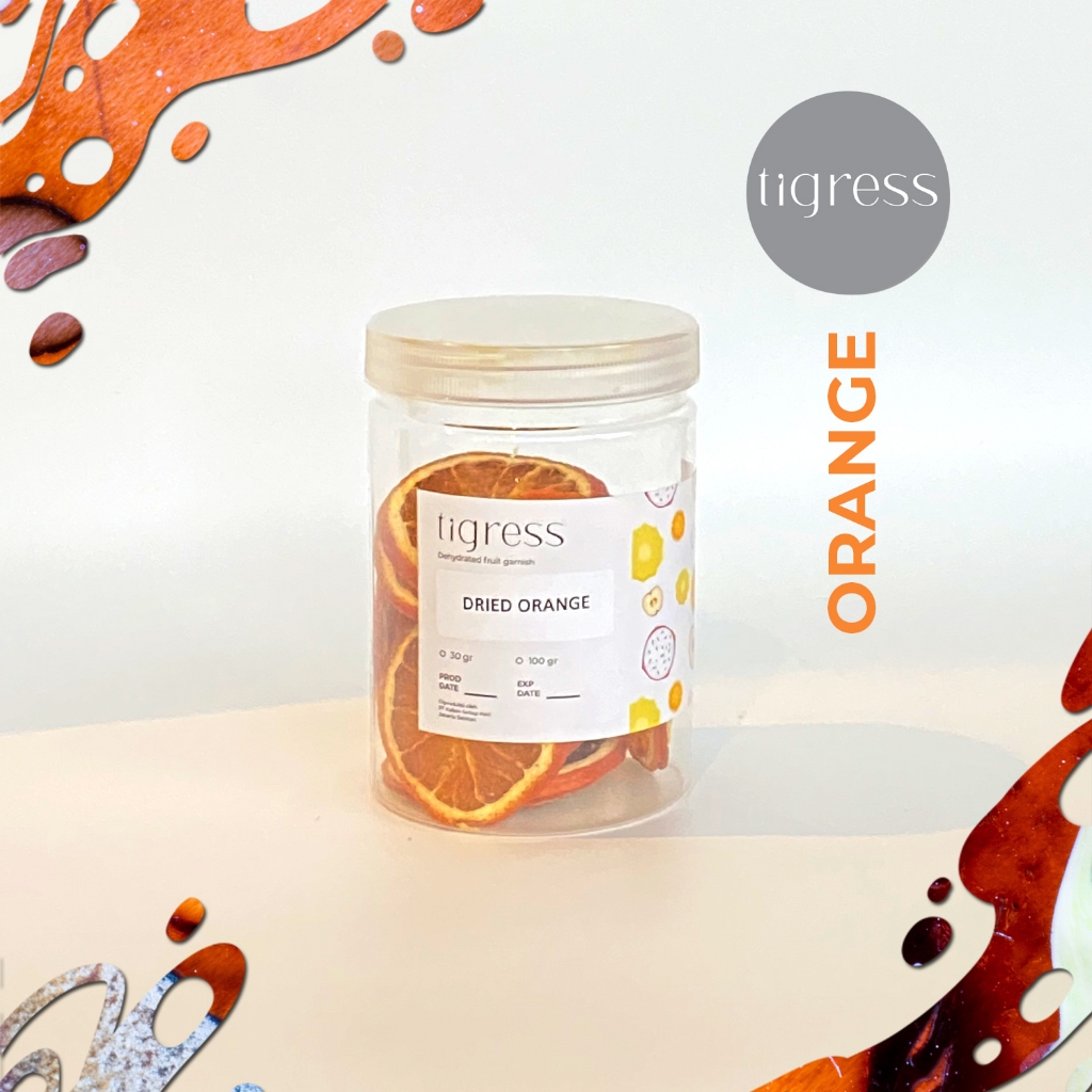 

Dried Orange Garnish / Topping Buah Orange Kering Tigress