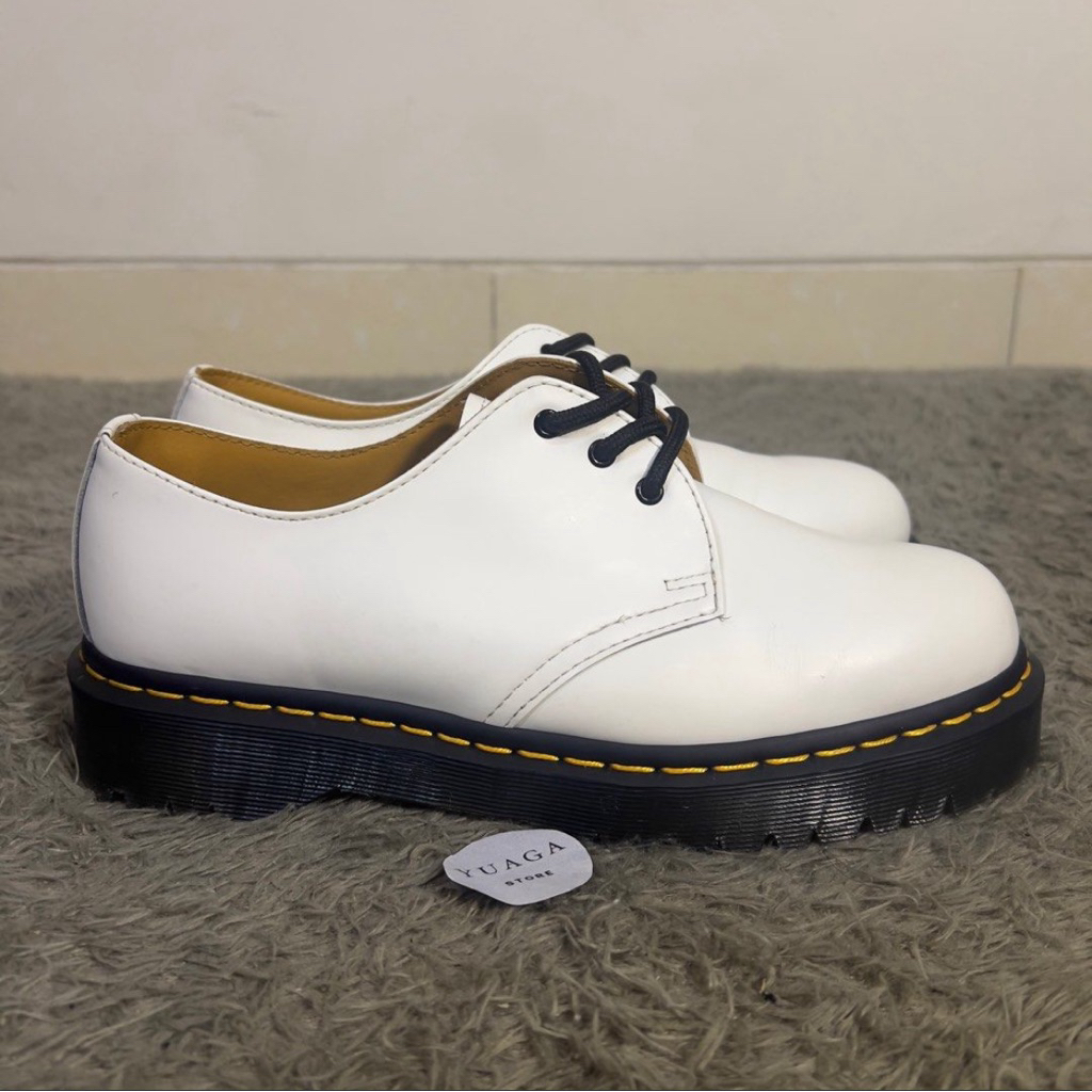 (Size 41) Dr Martens 1461 BEX White Smooth Original
