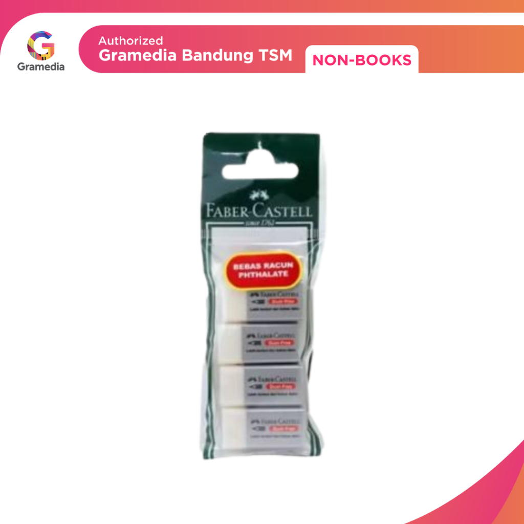 

Gramedia Bandung TSM - Faber Eraser Small Dust Free Set 4 1871994