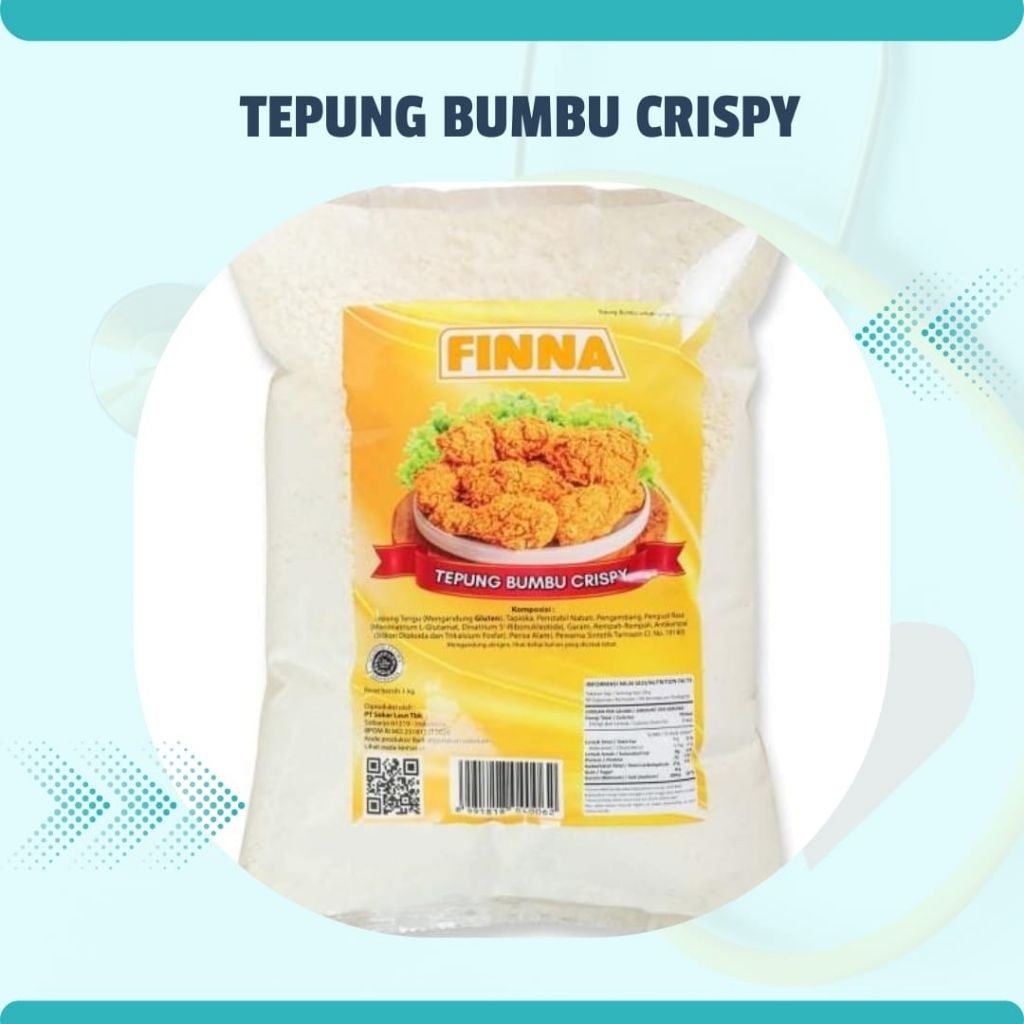 

Tepung bumbu ayam crispy finna 1000gr / Tepung Serba Guna
