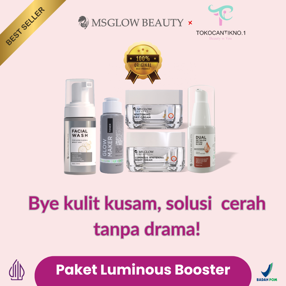 MS GLOW PAKET LUMINOUS BOOSTER SERIES TONER GLOW MAKER (BARCODE AKTIF)