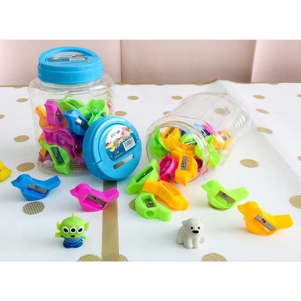 

(1 TABUNG ISI 24) Rautan Pensil / Serutan / Ongotan 1 Tabung isi 24 pcs / Rautan Toples Isi 24