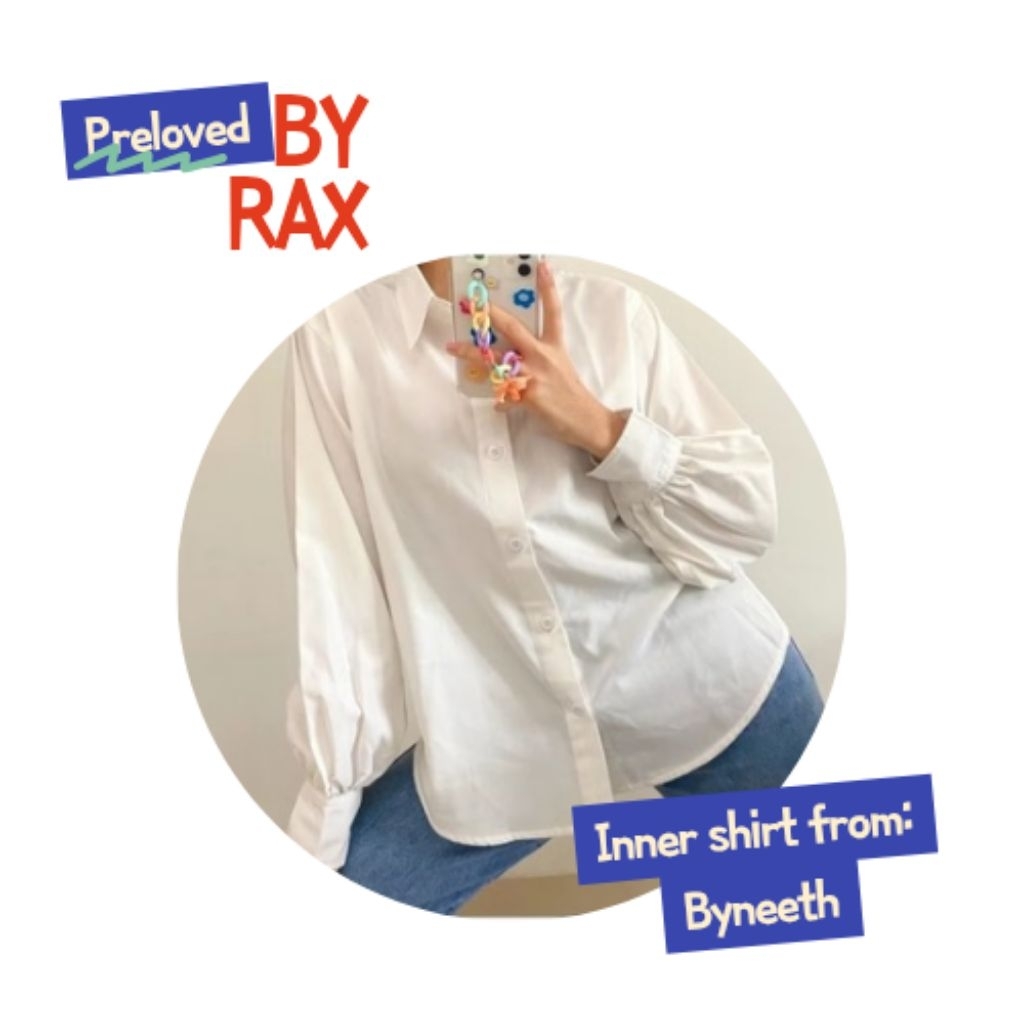 Preloved - inner kemeja byneeth (lengan balon)