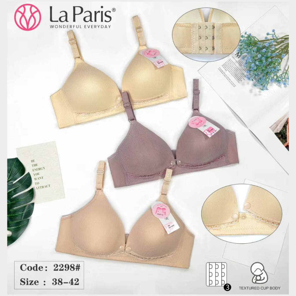 Bra Bh Menyusui Nursing Bra Tanpa Kawat Wanita Ibu Hamil La Paris BRA BH La Paris 2298 Kait 3