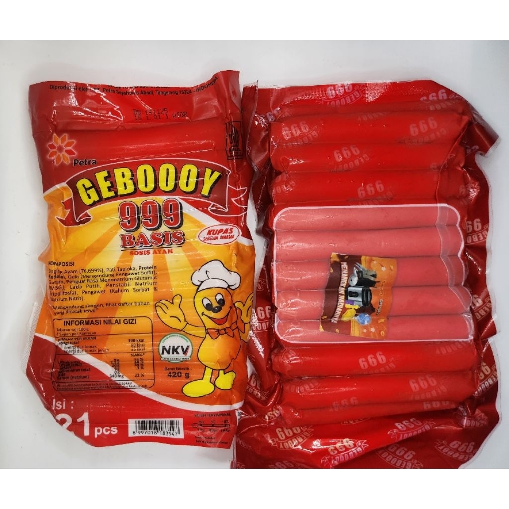 

Geboooy Sosis Basis isi 21pcs 420gr
