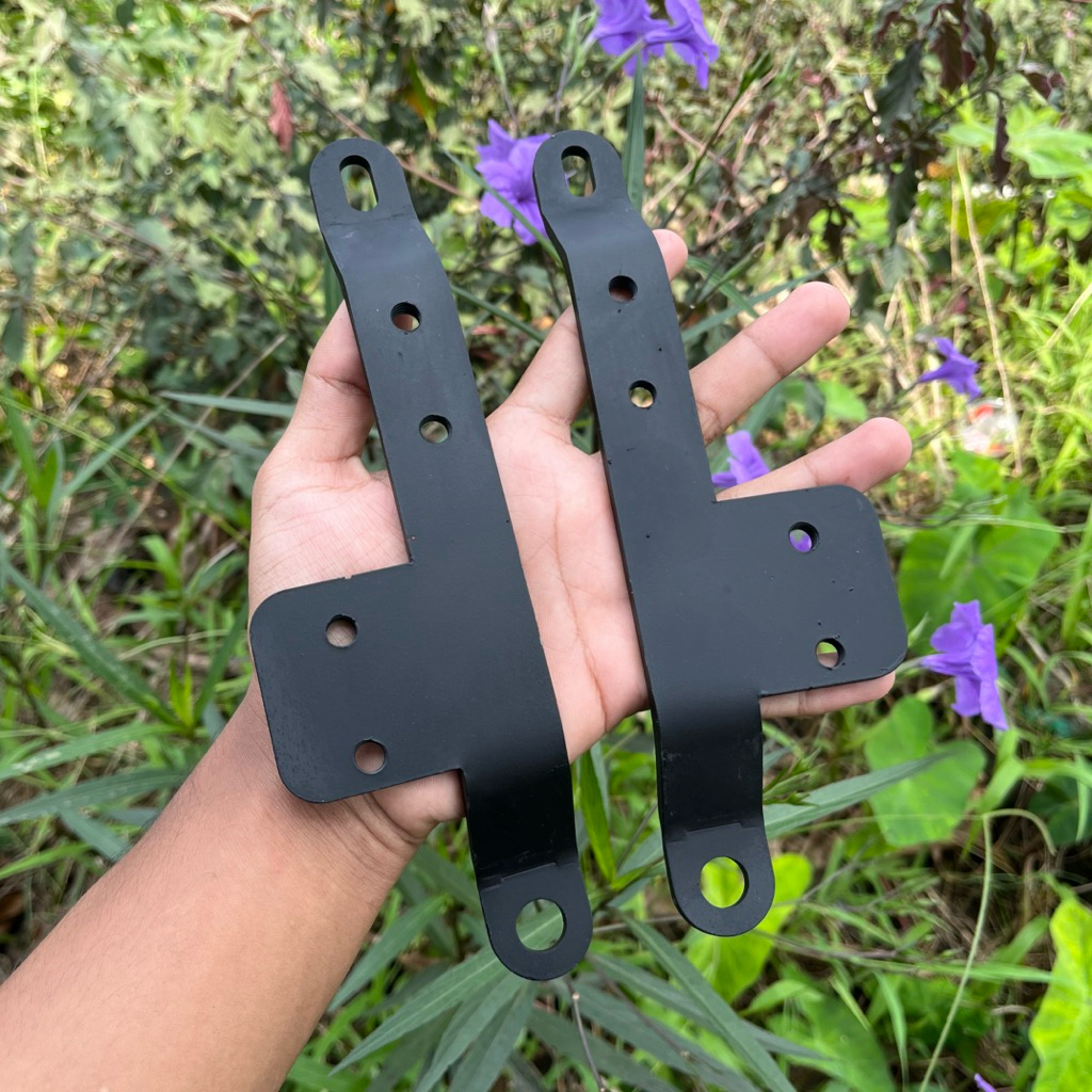 Breket Footstep Underbone MX KING V1/V2 Besi hitam, PNP UB A-ONE, RCB, RC3, RBT & RAPIDO (Free Stick