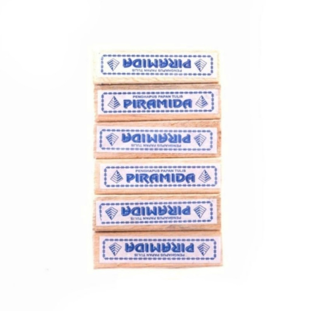 

(1 PACK/12 PCS) PENGHAPUS KAYU KAPUR DAN SPIDOL PAPAN TULIS PIRAMIDA