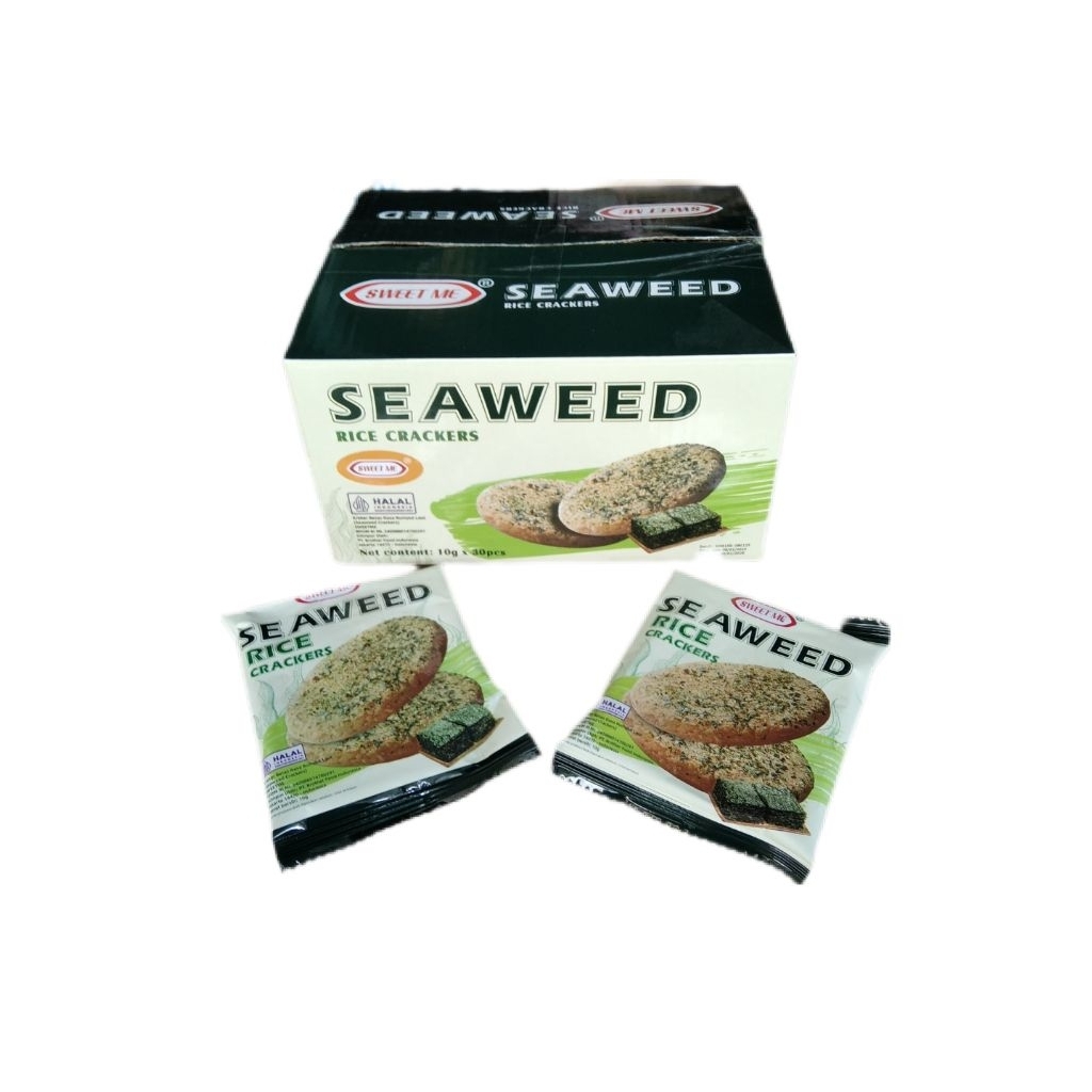 

kreker beras rasa rumput laut(seaweed crackers) isi 30pcs