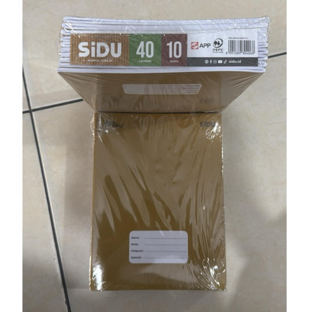 

Buku Tulis SIDU Kraft 40 Lembar – Cover Kraft - Harga Grosir 1 Pak