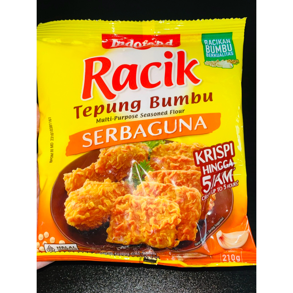 

Racik tepung serbaguna Indofood 210Gr/racik tepung bumbu instan