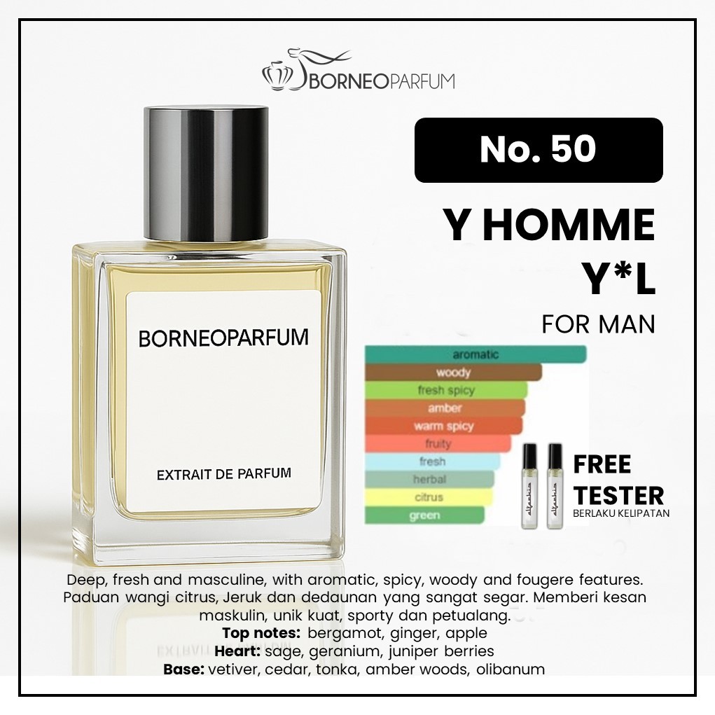 BORNEO PARFUM No. 50 Y HOMME - Parfum Pria