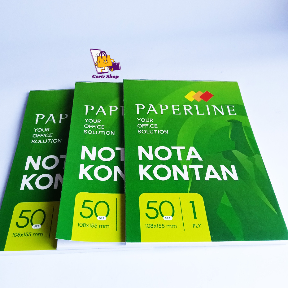 

Nota Kontan PAPERLINE Hijau 50Lembar 1Ply [Ukuran Kecil]