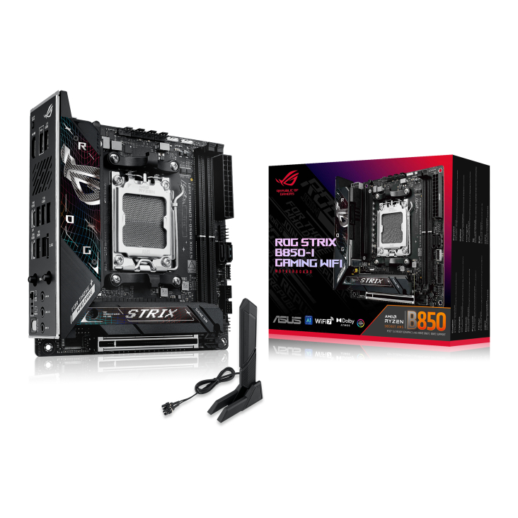Motherboard ASUS ROG STRIX B850-I GAMING WIFI (AM5, B850, DDR5, USB3.2, SATA3)