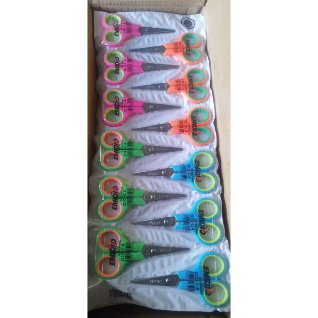 

(1 RENTENG) Gunting Renteng Kecil Murah EMIDIO / Benefit / Gunting Renteng Ukuran Kecil Murah DIO-B4 isi 12 Gunting