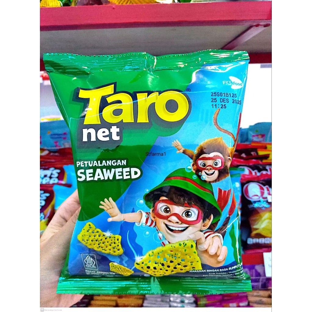 

Taro Net Petualangan Seaweed Rasa Rumput Laut Makanan Ringan 17g & 62g
