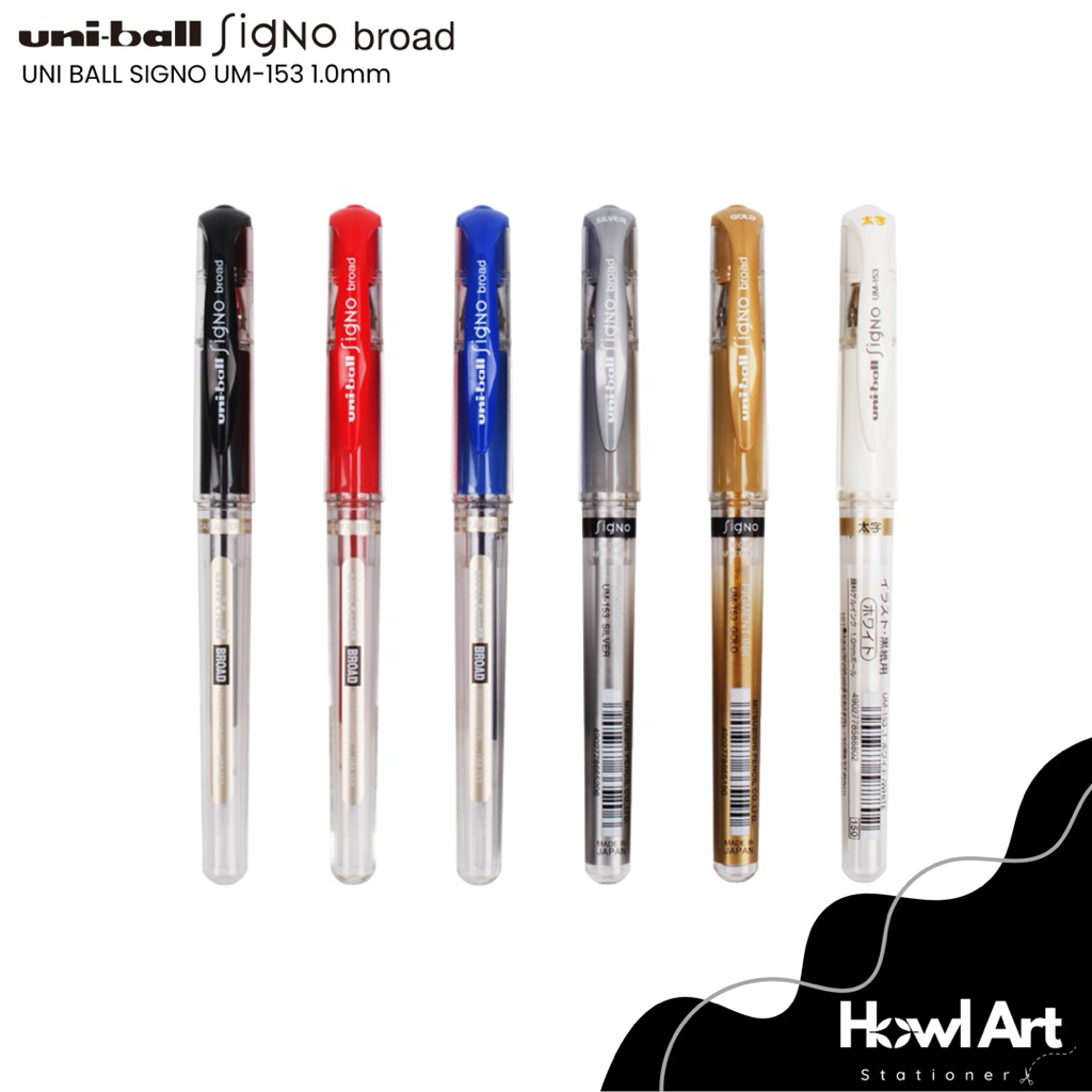 

Pulpen Gel UniBall Signo Broad UM-153 1.0mm