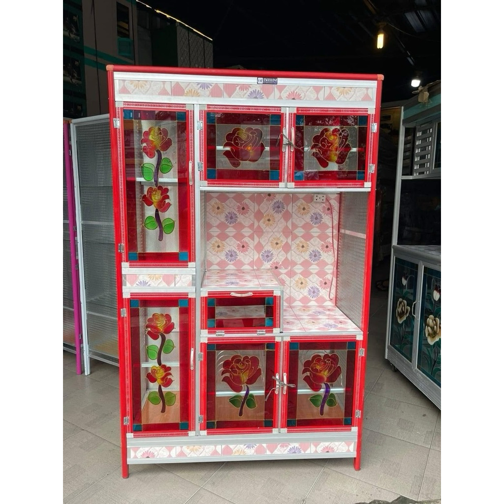 LEMARI PIRING 3 PINTU KERAMIK