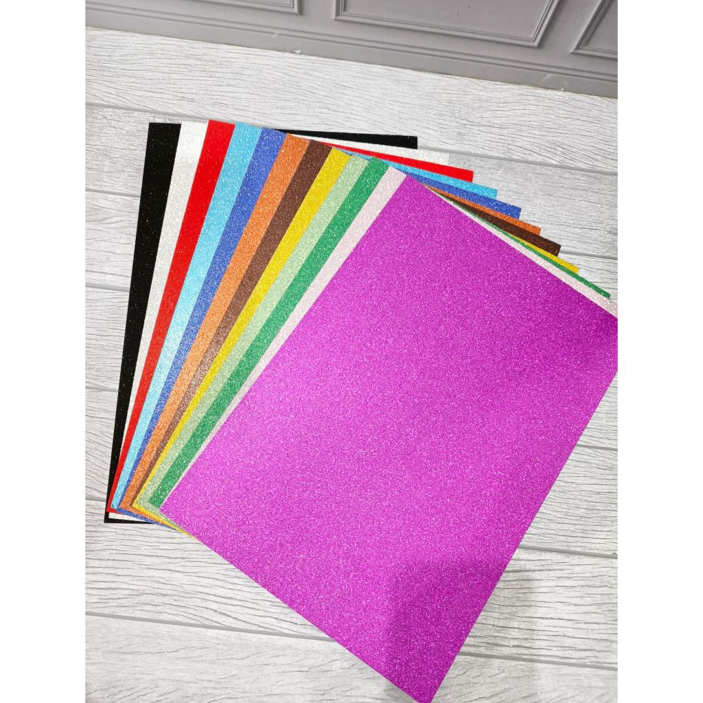 

Kertas Karton Gliter Glitter Paper Craft