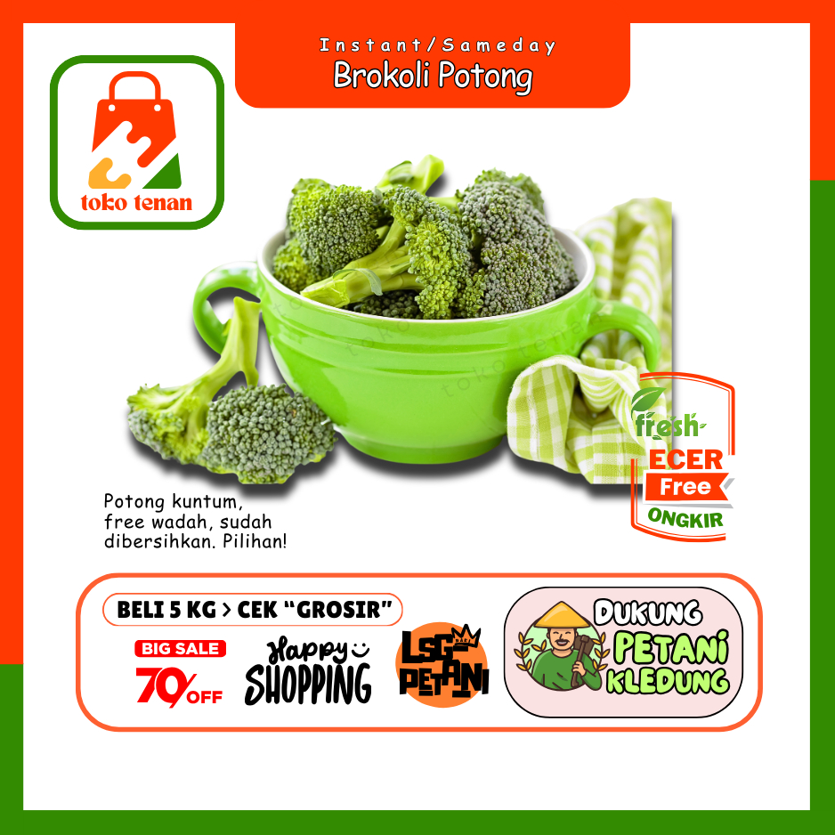 

Tokotenan // Brokoli Potong -- Sayur Potong -- Sayur gunung Ecer (H)