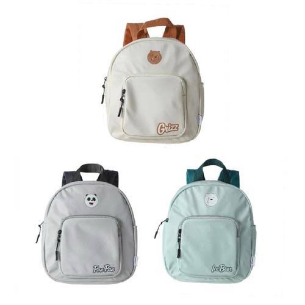 Miniso We Bare Bears Kids Backpack / tas ransel anak tas punggun