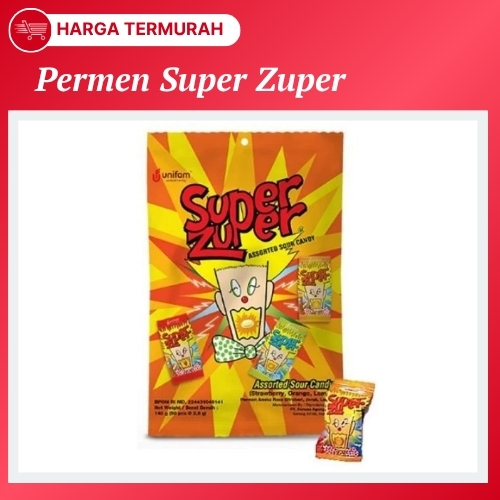 

Permen Super Zuper Permen Jadul 90an Permen Jadul Unik 50pcs 125gr
