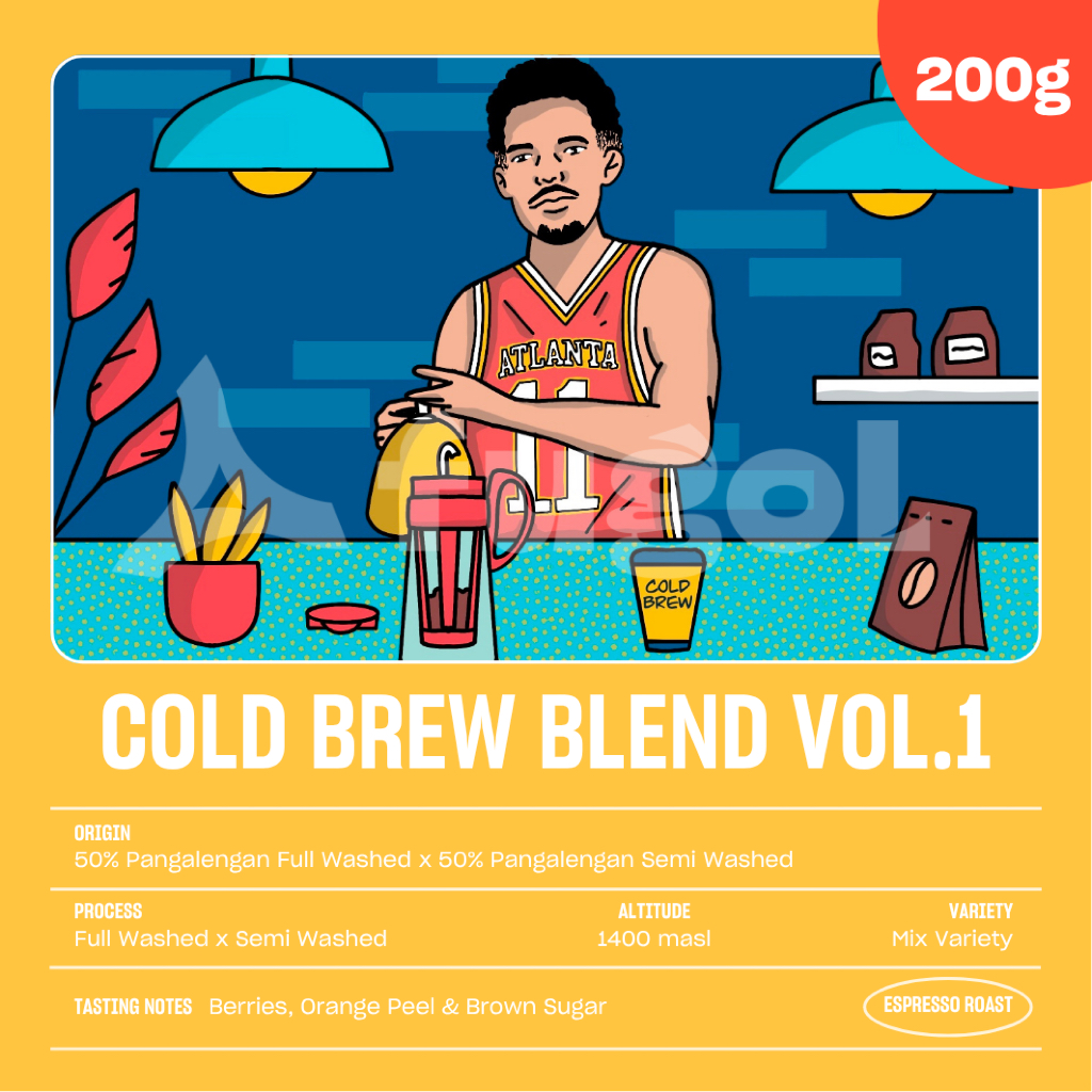 

Biji Kopi Cold Brew Blend Arabica Coffee Beans (200gr)