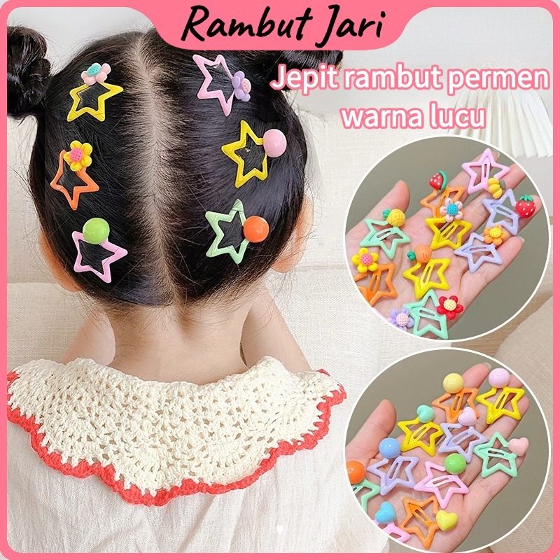 5 PCS Jepit Rambut Anak Jepit Rambut Bintang Gadis Kecil Jepit Rambut Anak Lucu Jepit Samping