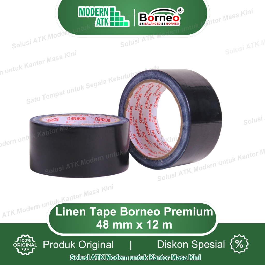 

Borneo Linen Tape / Lakban Kain Premium 48 mm x 12 m