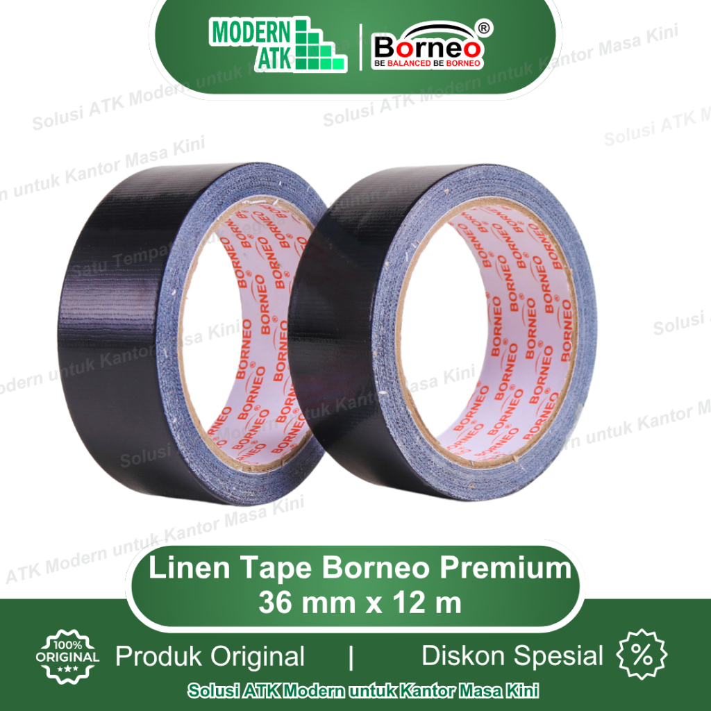 

Borneo Linen Tape / Lakban Kain Premium 36 mm x 12 m