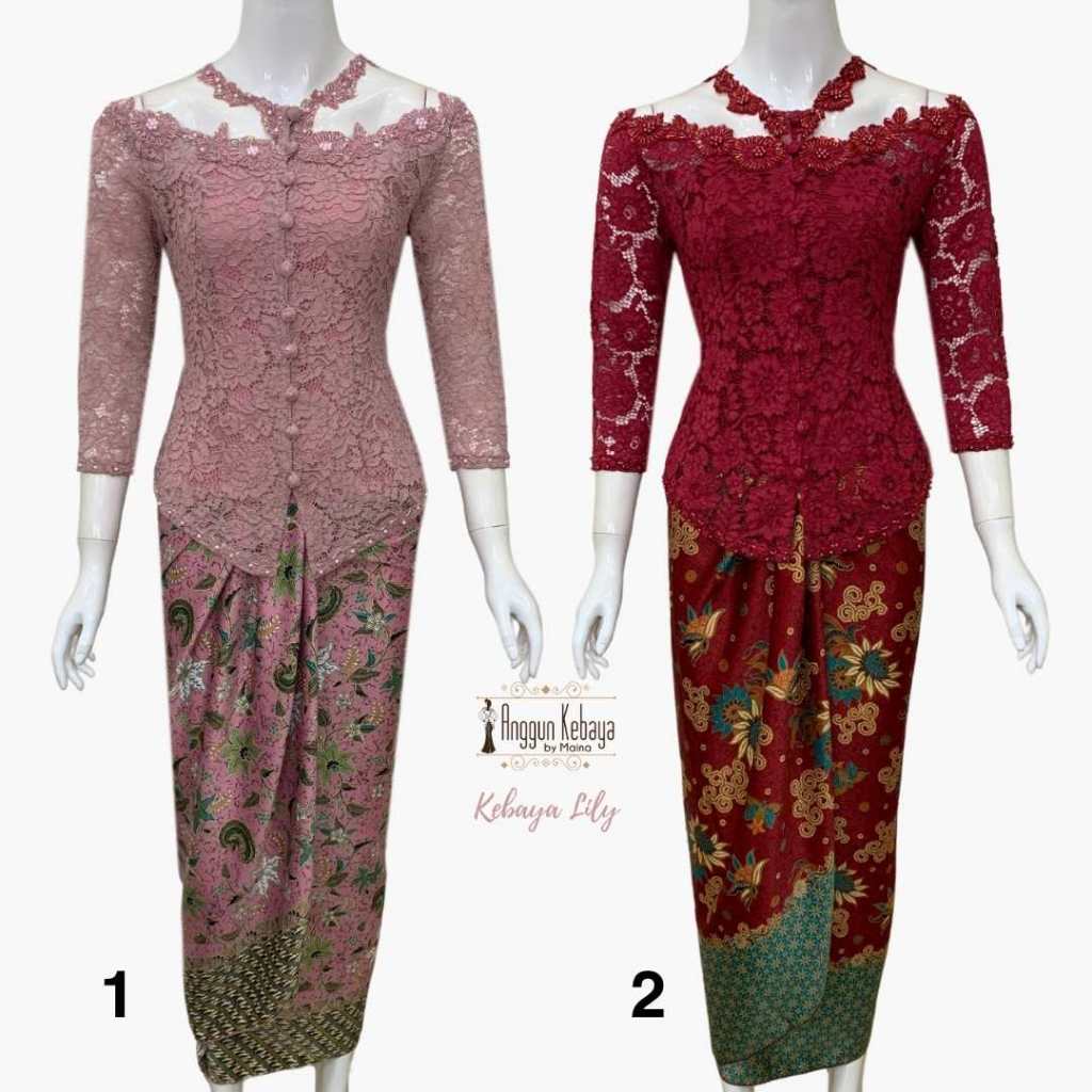 ANGGUN KEBAYA - Kebaya Lily | Kebaya Remaja | Kebaya Wisuda | Kebaya Modern | Kebaya Brokat Premium 